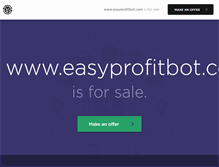 Tablet Screenshot of easyprofitbot.com